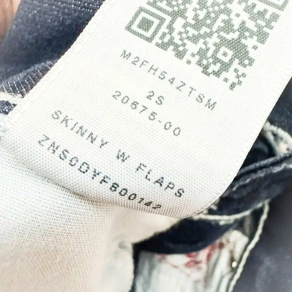 True Religion Skinny Dark Wash Denim Jeans with Flaps Size 29 - Picture 7 of 8